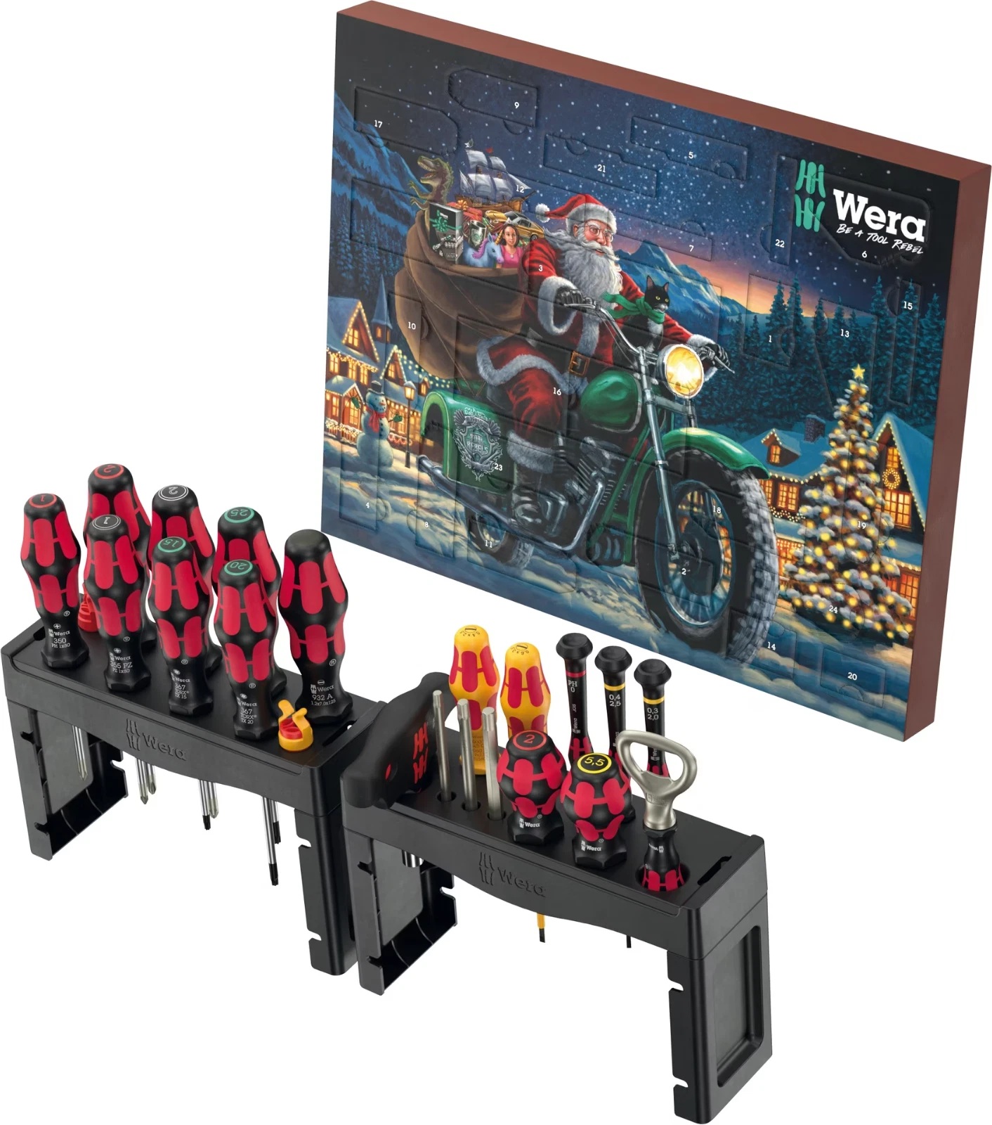 Wera 05136610001 Advent Calendar 2025 Screwdriver Christmas Tools Gift Set