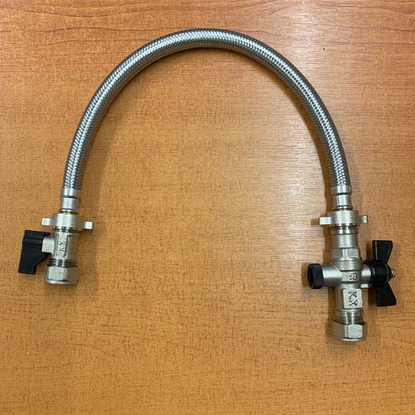 Straight Boiler Filling Loop - Part L Compliant 15mm