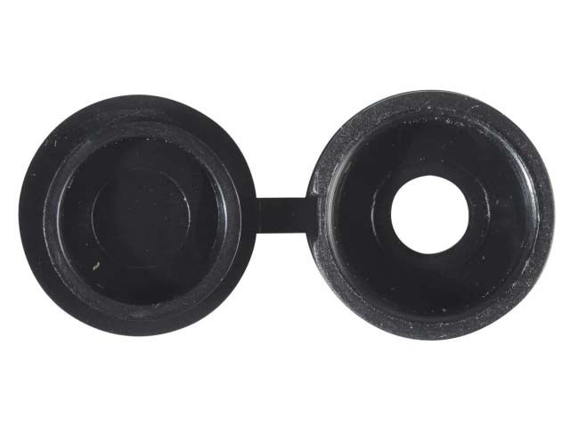 Forgefix 6-8 Hinged Screw Cups & Covers Black (Bag 100) - 100HCC2