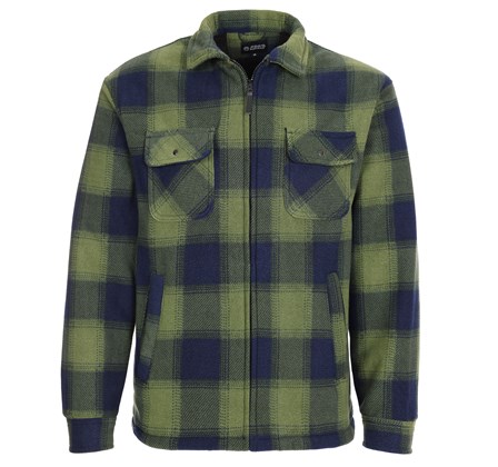 Castle Clothing / Tuff Stuff 126 Zipped Fort Portman Shacket - Green - Xtra Xtra Large (2XL)