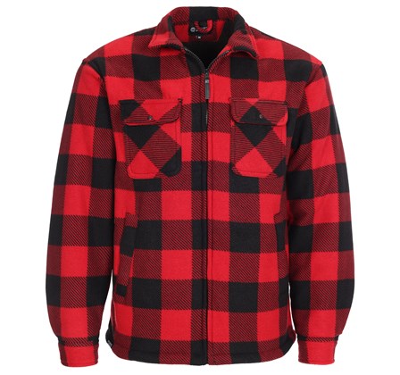 Castle Clothing / Tuff Stuff 126 Zipped Fort Portman Shacket - Red - Xtra Xtra Large (2XL)