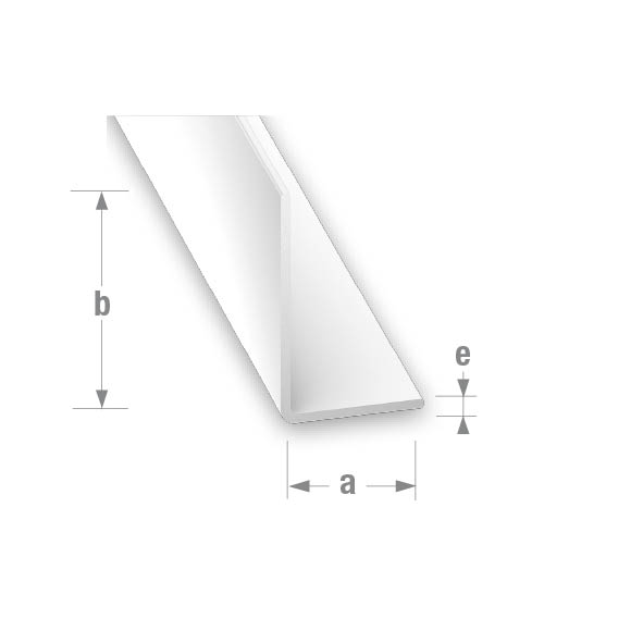 CQFD PVC Unequal Corner White 20mm x 30mm - 2m