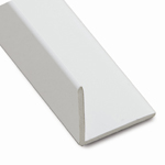 CQFD PVC Equal Corner White Lacquered 20mm x 20mm x 2mm - 2m