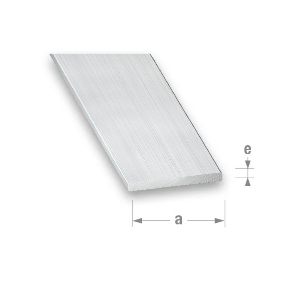 CQFD Raw Aluminium Flat Raw 20mm x 2mm - 2m