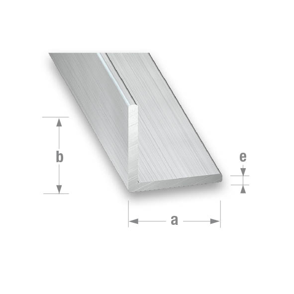 CQFD Raw Aluminium Equal Corner Raw 15mm x 15mm x 1.5mm - 2m