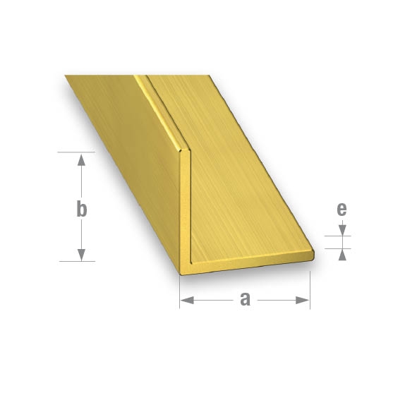 CQFD Brass Equal Corner 10mm x 10mm x 1mm - 1m