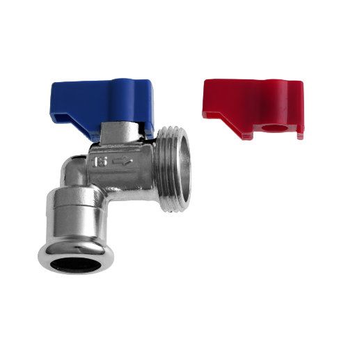 PrimaPress Pressfit 15mm x 3/4 Angle Washing Machine Valve