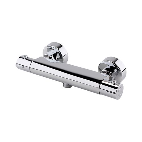 Fresssh 32986801 D2 Thermostatic Modern Bar Valve Only - Bottom Outlet - Chrome
