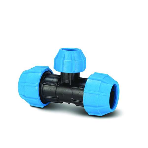 Polypipe Polyfast MDPE (Mains Water) Reducing Centre Branch Tee - 25mm x 20mm