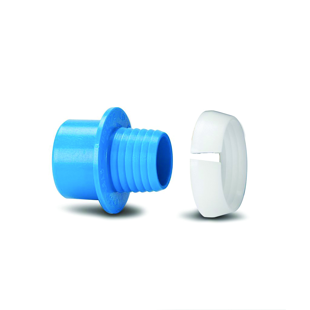 Polypipe Polyfast 32mm x 1in LD Class C MDPE Adaptor Set - Mid Blue - 465C1