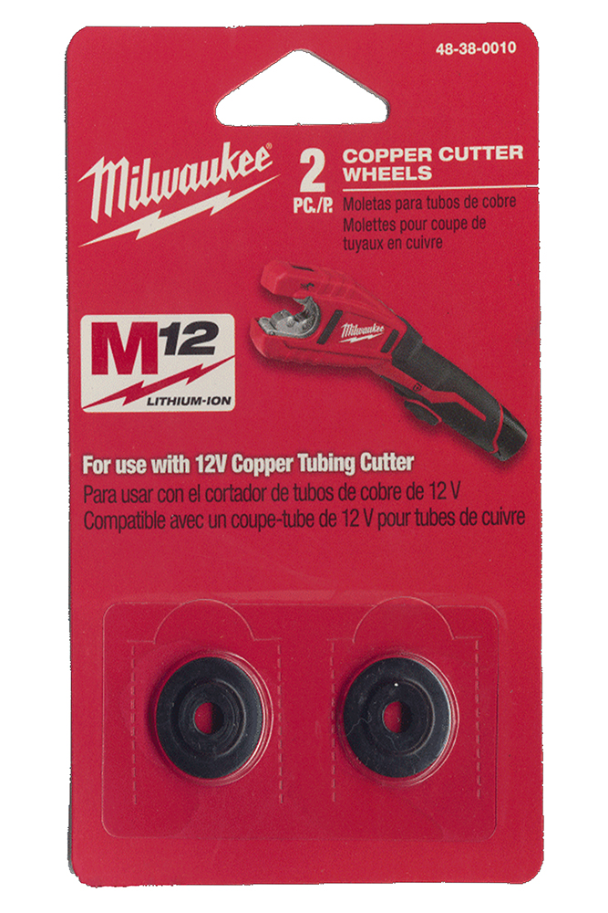Milwaukee Pipe Cutter Wheels for Copper Pipe - Pack of 2 - 48380010