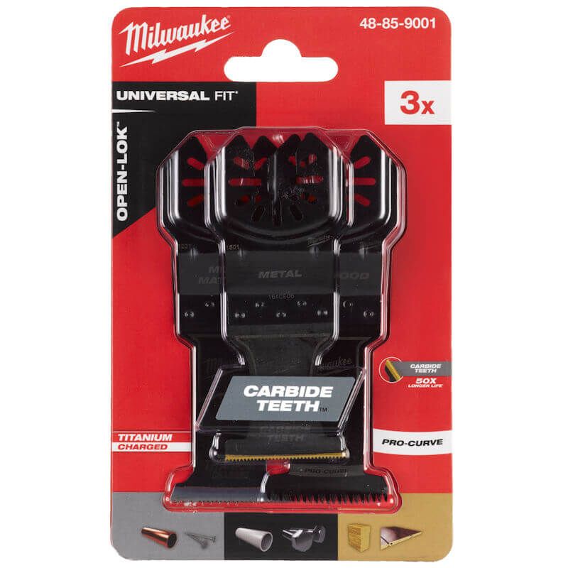 Milwaukee 48859001 3pc Open-Lok Muti-Tool Blade Set
