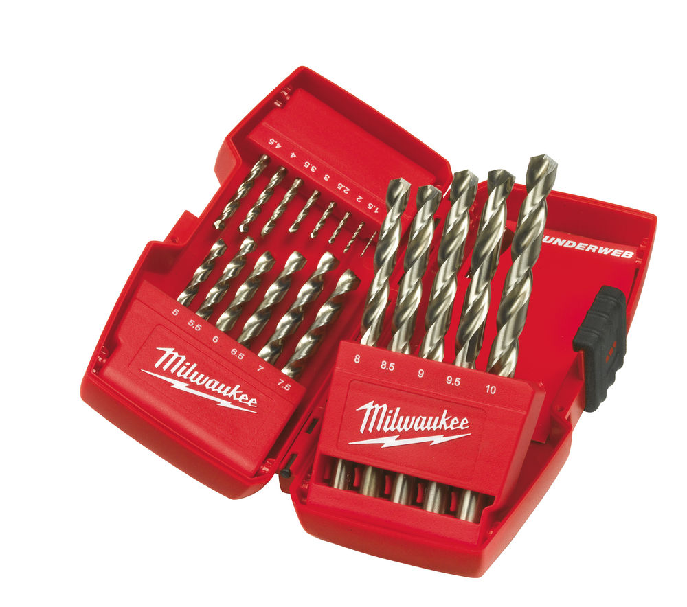 Milwaukee Thunderweb HSS 19 Piece Drill Bit Set - 4932352374