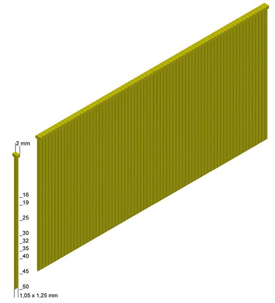 Milwaukee 2nd Fix Straight - Nails 18G/16mm - 10Kpc