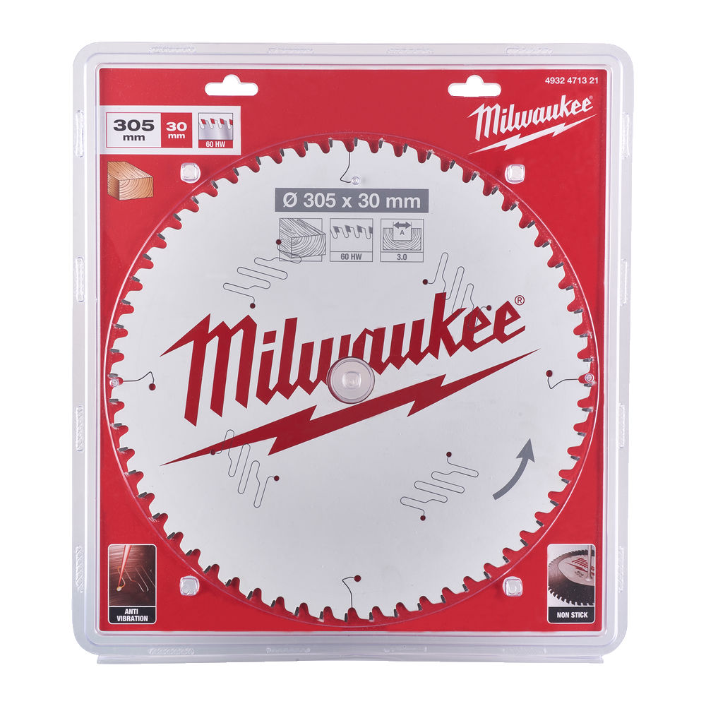 Milwaukee Circular Saw Blade for Mitre Saws 305mm x 30mm x 100TH - 4932471322