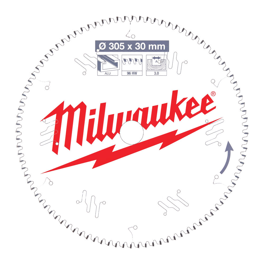 Milwaukee Circular Saw Blade for Mitre Saws 305mm x 30mm x 60TH - 4932471323