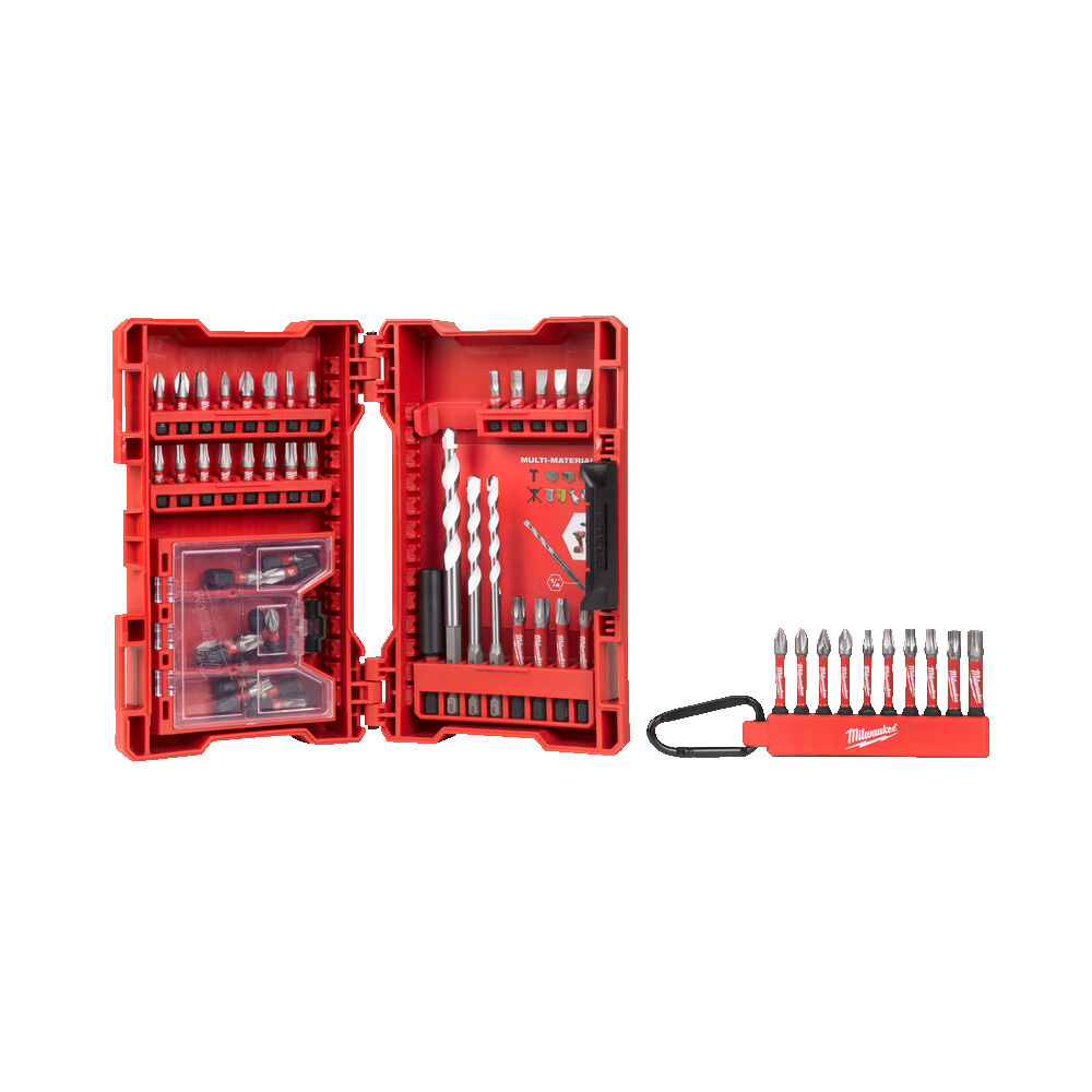 Milwaukee Shockwave 54pc Multi Material Drill / Driving Set - 4932479855