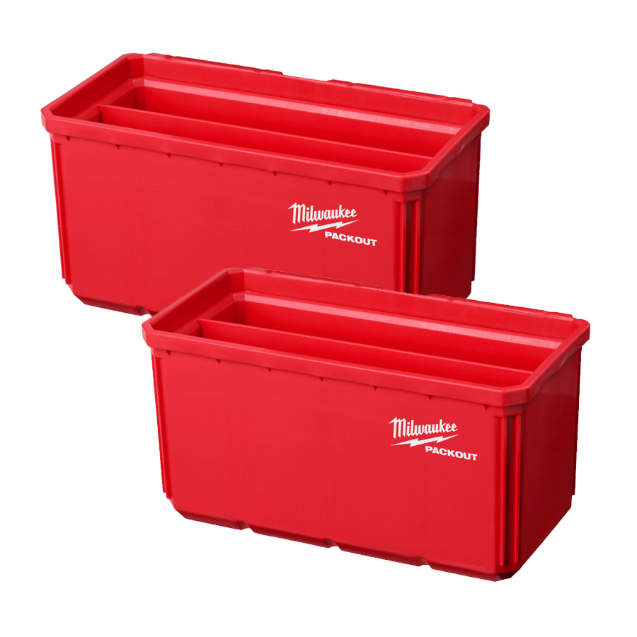 Milwaukee 4932480699 Packout Shop Storage - 10x20cm Nest Bin 2pc