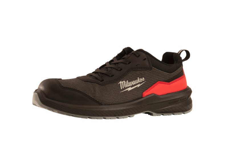 Milwaukee Flextred Footwear 4932493688 - S1PS Low Cut Trainer - Black - Size 3