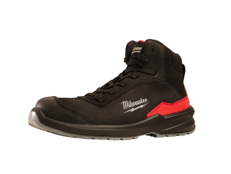 Milwaukee Flextred Footwear - S3S Mid Cut Boot - Black -  Size 10
