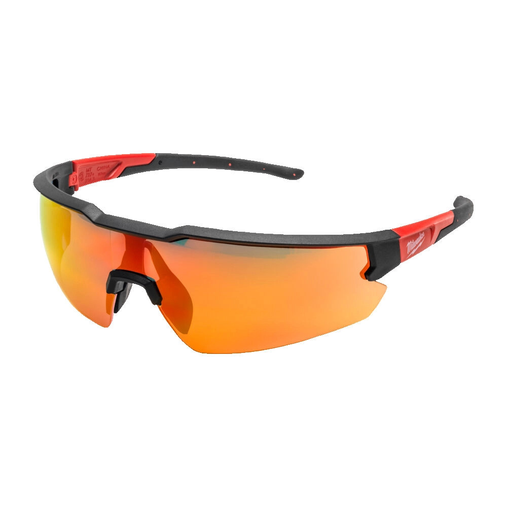 Milwaukee 4932498548 Enhanced Safety Glasses - Red Mirror AF Lense