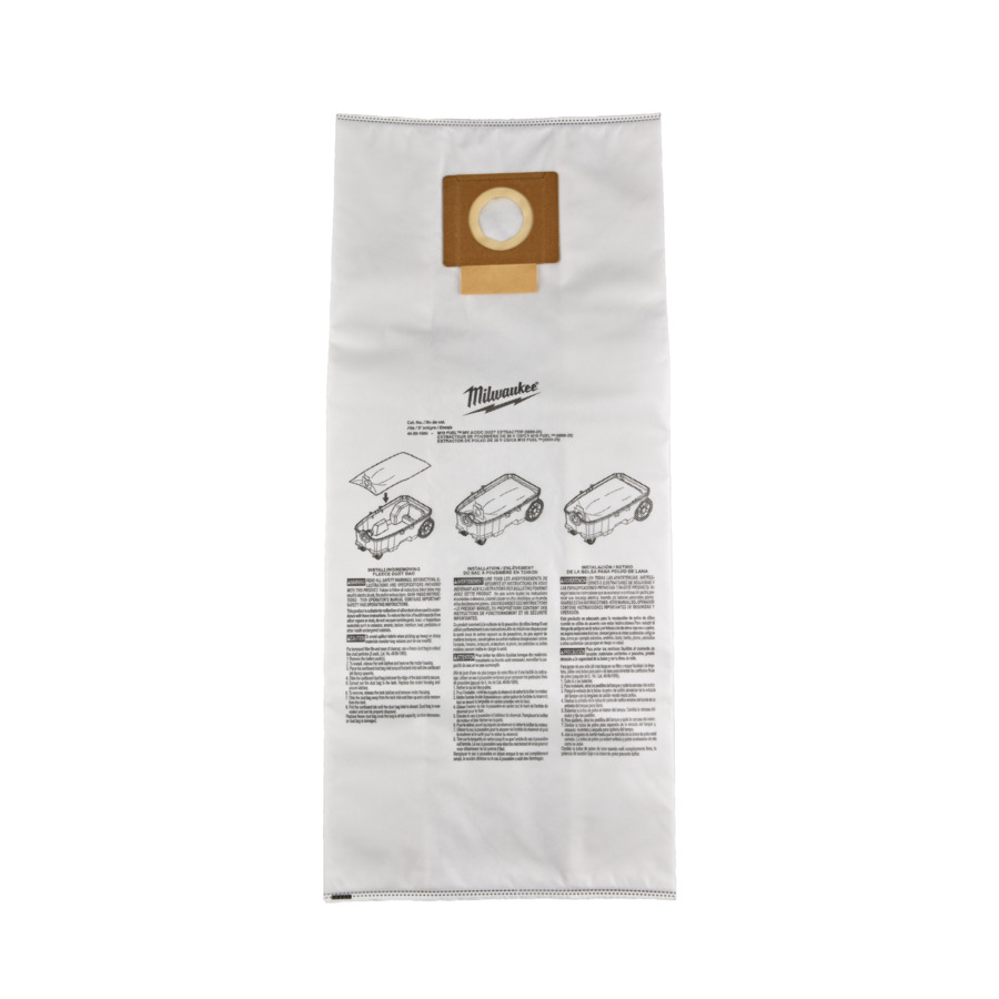 Milwaukee 49324968663 5pc Hoover Bags M18F2VC34M