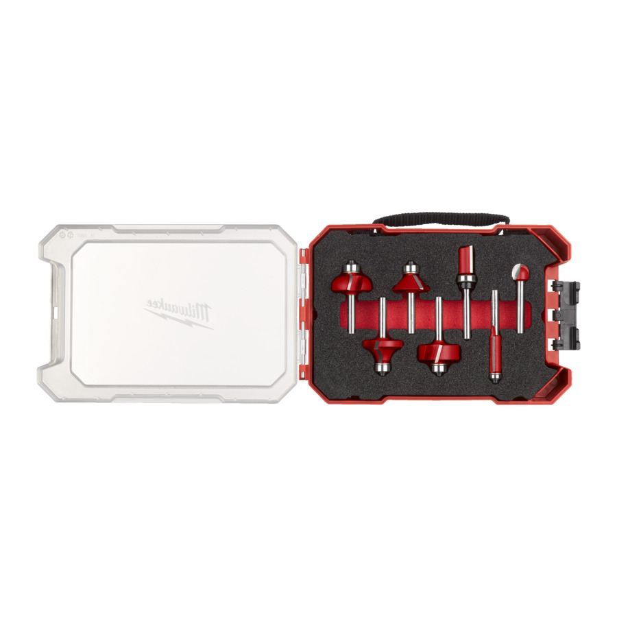 Milwaukee 4932501048 7pc 1/4inch Router Bit Set