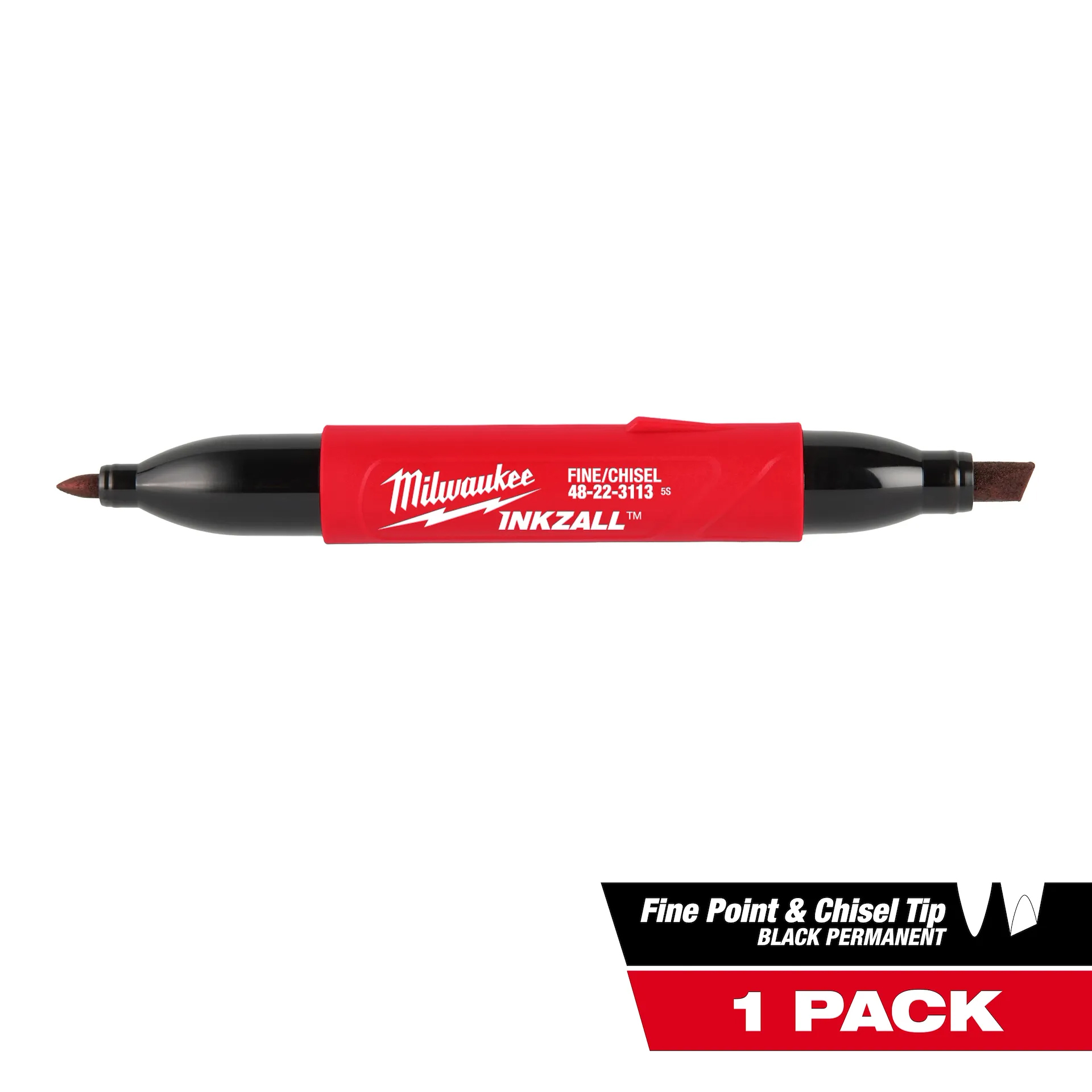 Milwaukee 4932501155 Inkzall Double Tipped (Ended) Chisel Tip / Fine Point