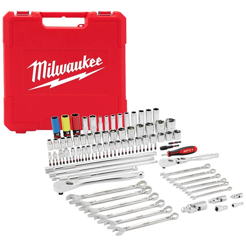 Milwaukee 4932501845 108pc 1/4in 3/8in 1/2in Drive Mech Set