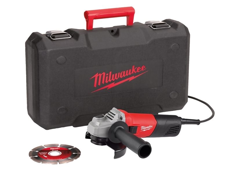 Milwaukee 115mm Angle Grinder & Case - AG800-115ED-SET - 110V
