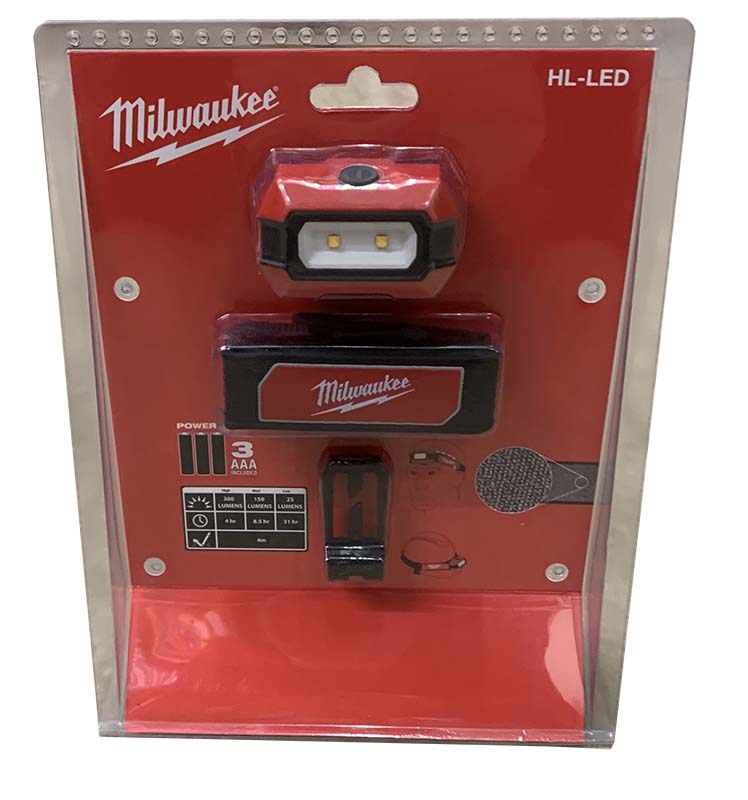 Milwaukee HL-SF Alkaline LED Head Torch - 4933471388