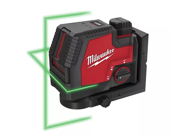Milwaukee Red-Lithium USB Green Cross Line Laser - L4CLLL-301C