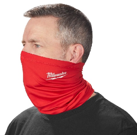Milwaukee Neck Gaitor &amp; Face Mask - Red - One Size - 4933478780