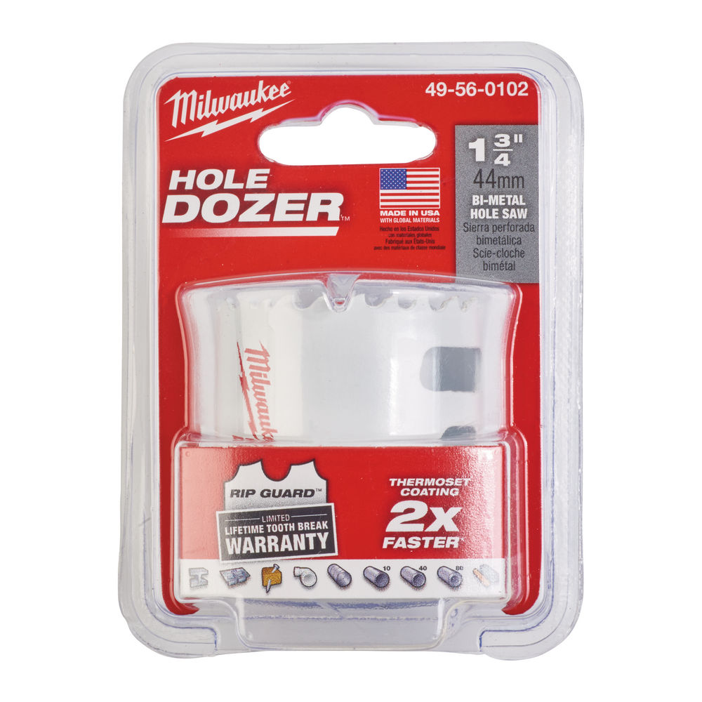 Milwaukee Bi-Metal Holesaw 44mm (Hole Dozer)
