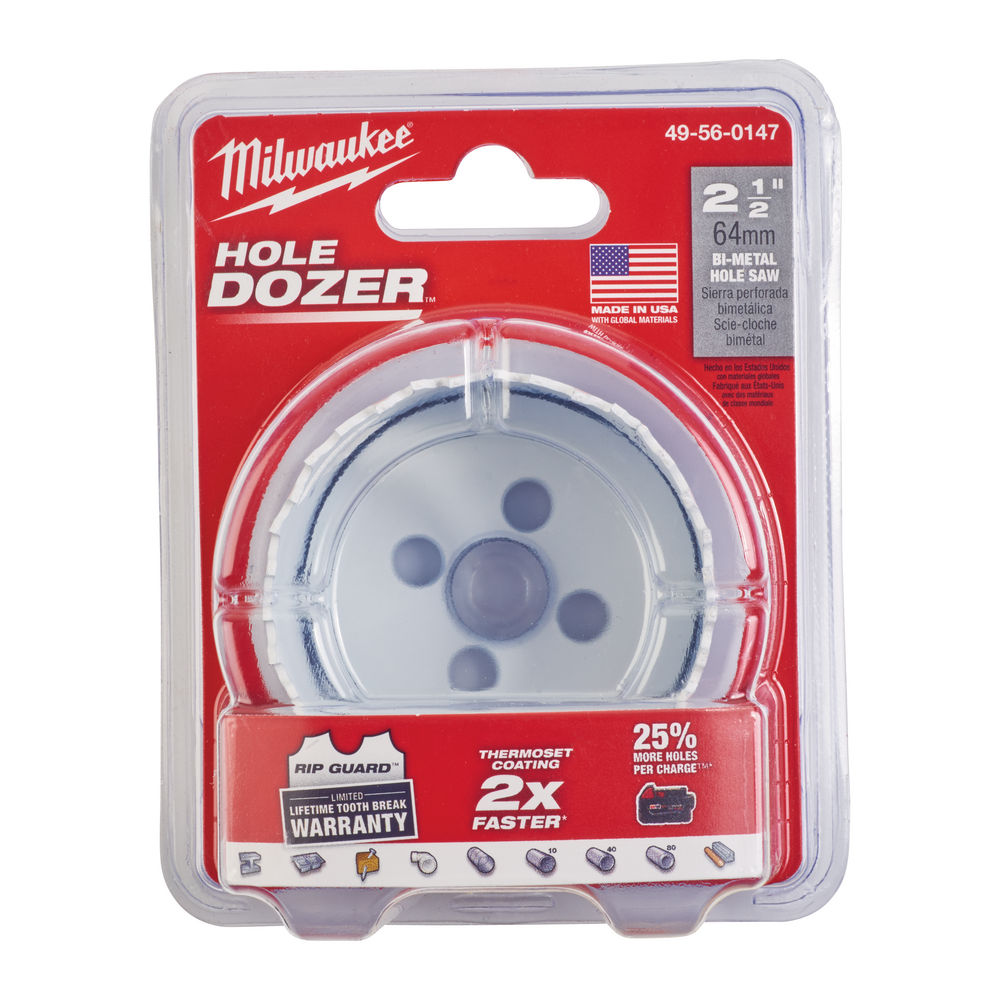 Milwaukee Bi-Metal Holesaw 64mm (Hole Dozer)