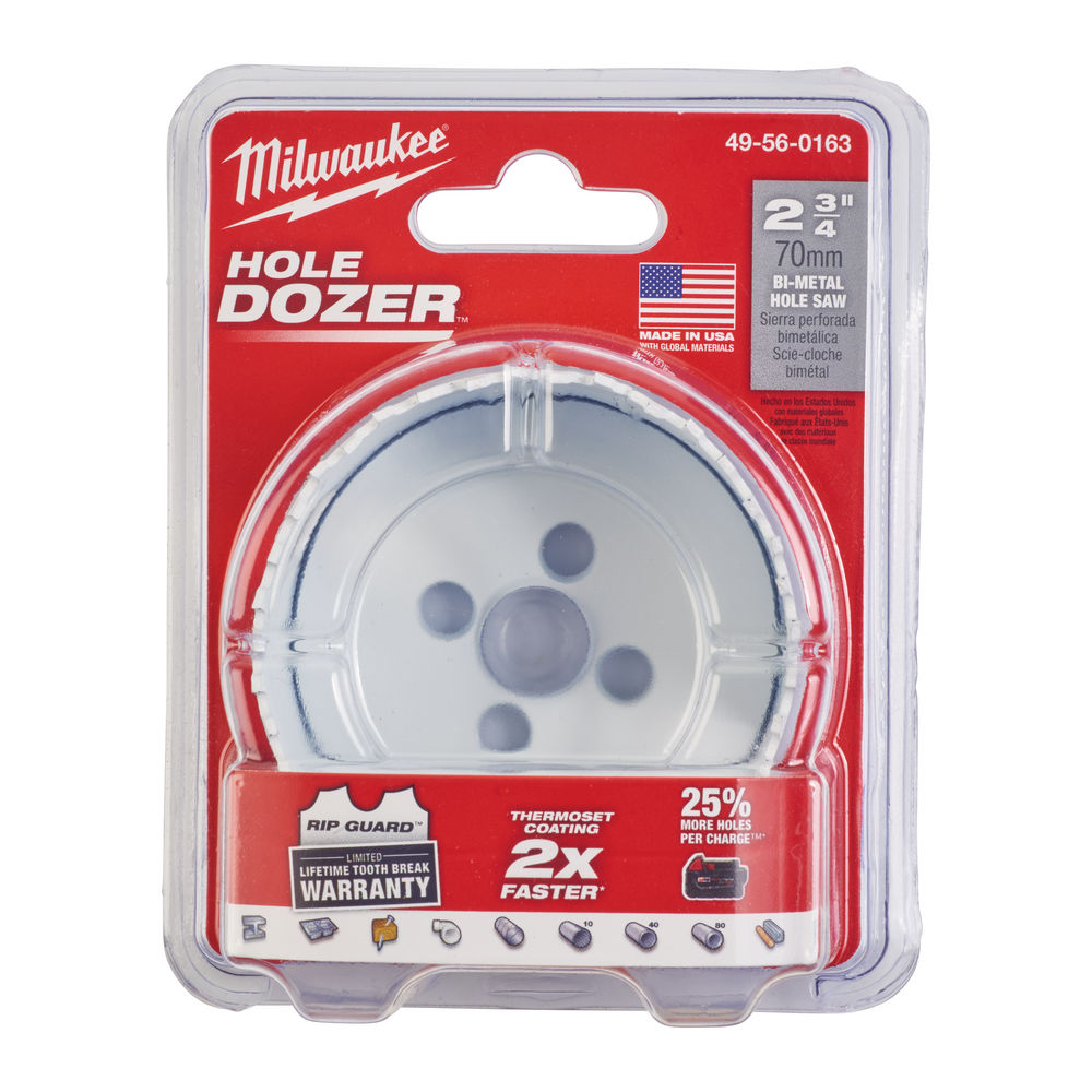 Milwaukee Bi-Metal Holesaw 70mm (Hole Dozer)