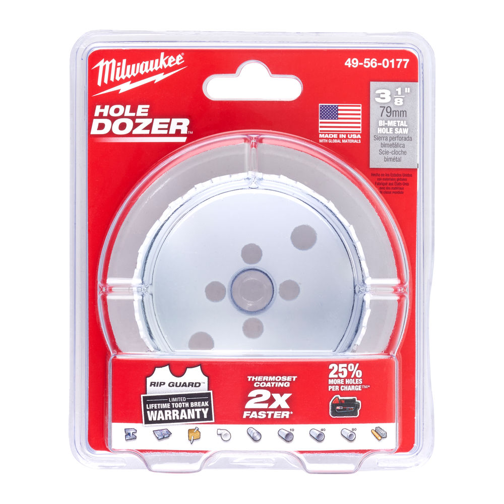 Milwaukee Bi-Metal Holesaw 79mm (Hole Dozer)