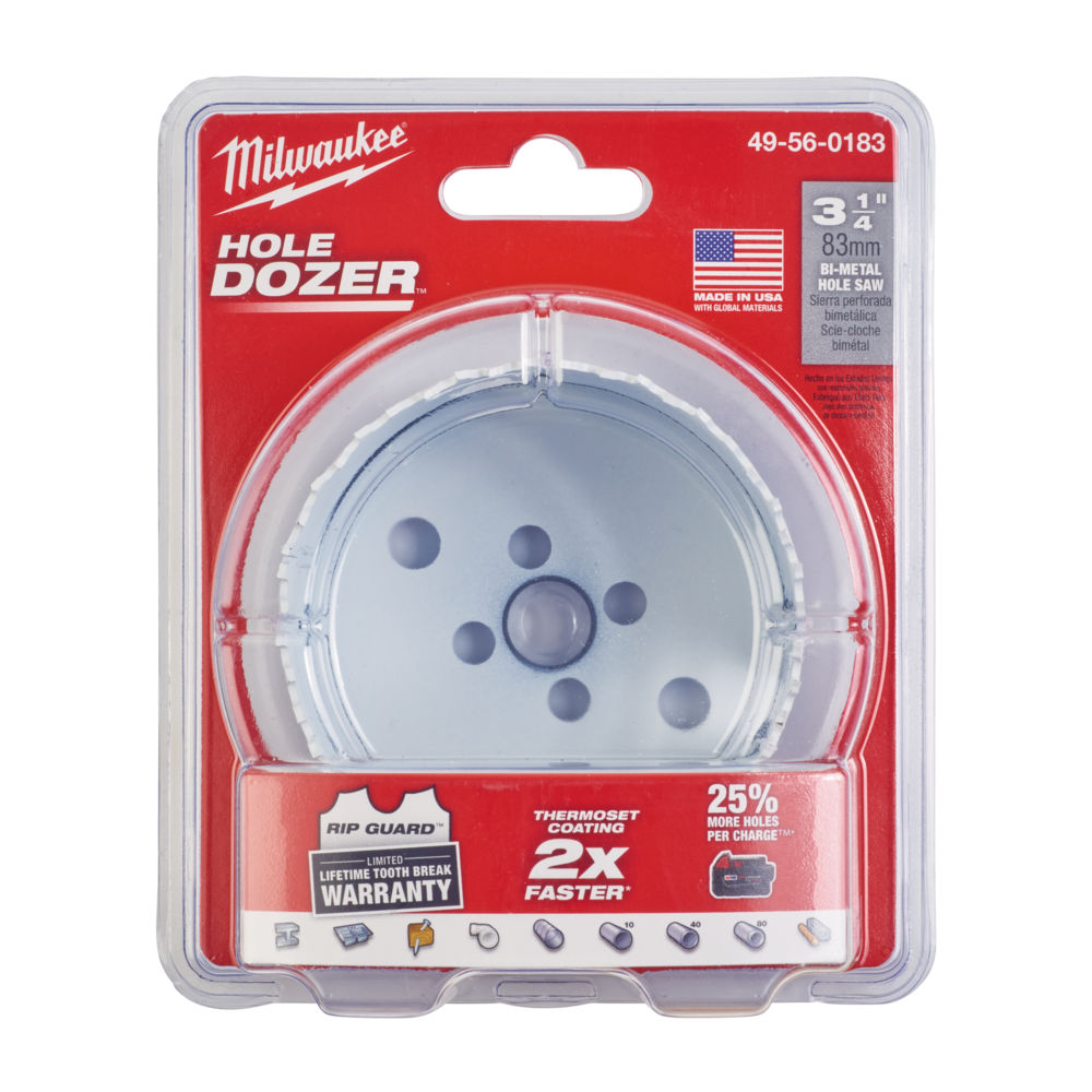 Milwaukee Bi-Metal Holesaw 83mm (Hole Dozer)