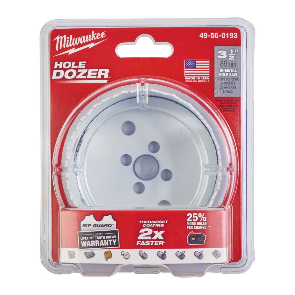 Milwaukee Bi-Metal Holesaw 89mm (Hole Dozer)