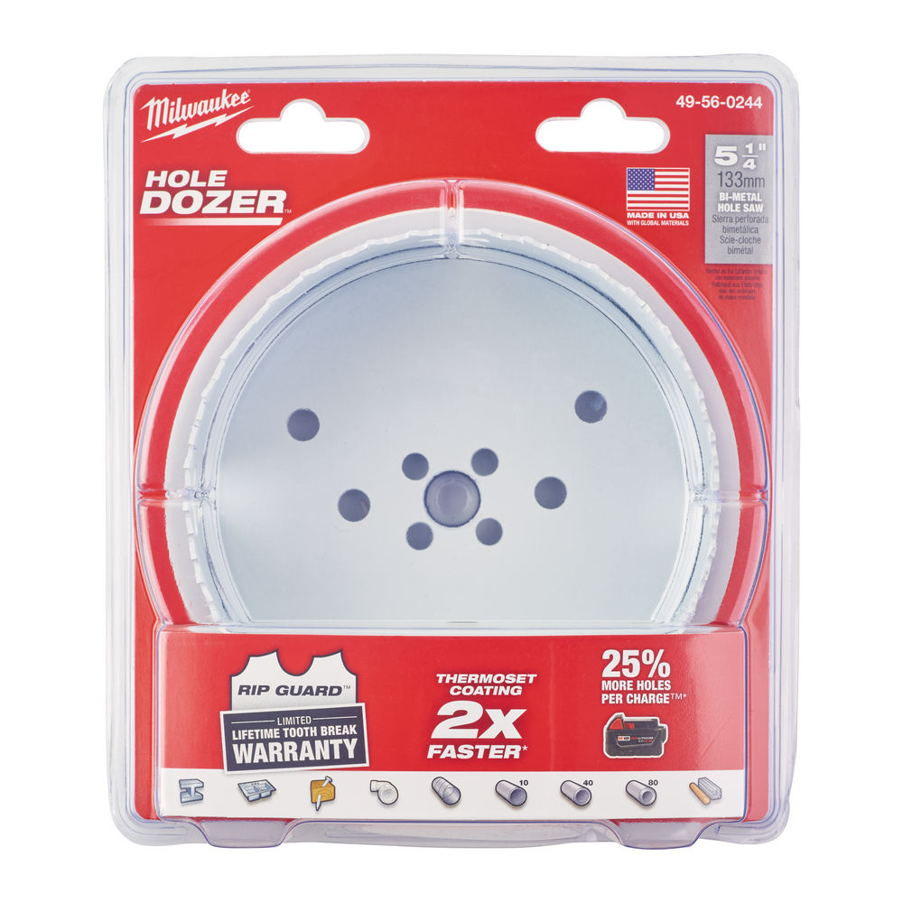 Milwaukee Bi-Metal Holesaw 133mm (Hole Dozer)