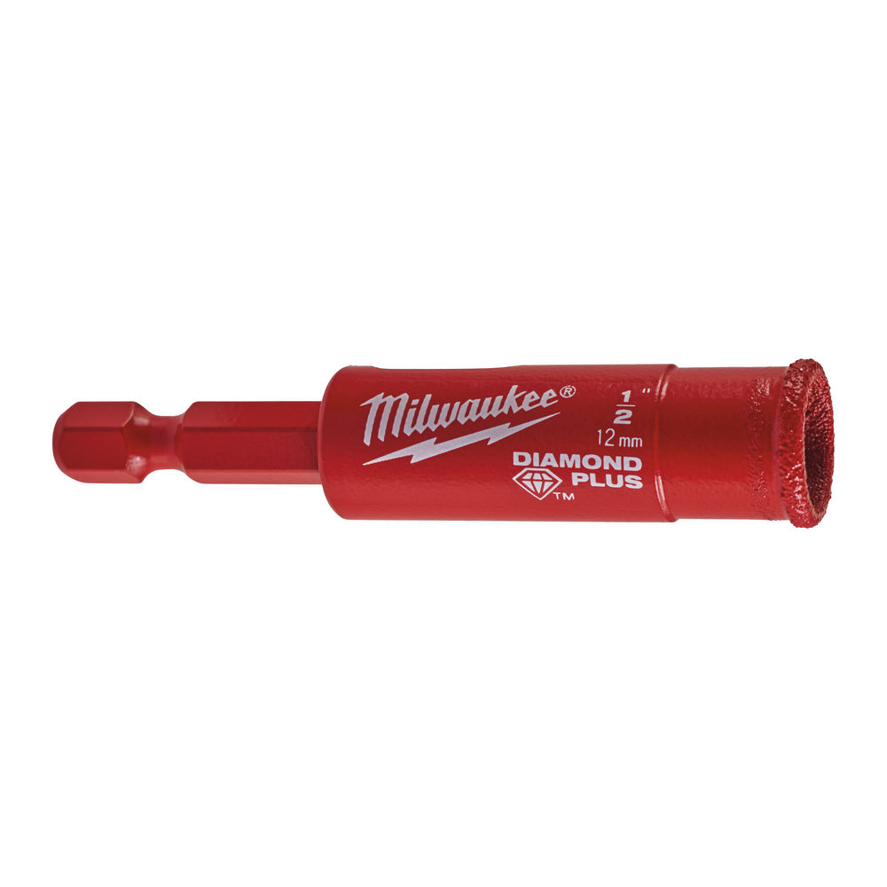 Milwaukee 12mm Diamond Plus 1/4in Wet / Dry Drill Bit 49560511