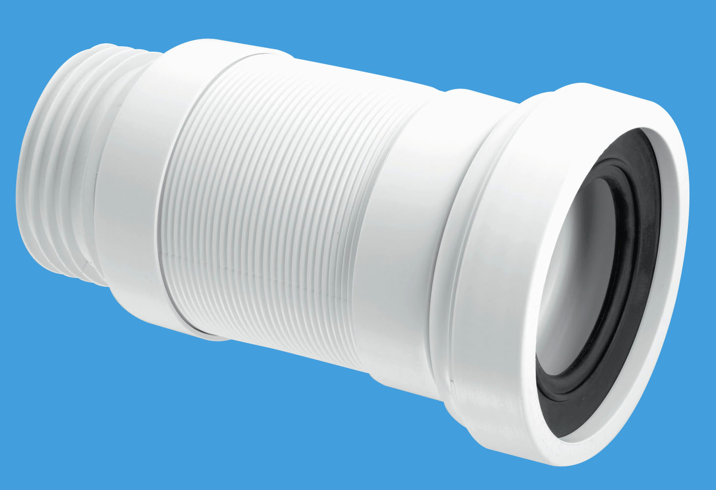 McAlpine Flexi Pan Connector 100-160mm (90mm Outlet)