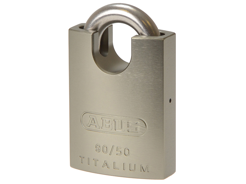 ABUS Mechanical 90RK/50 TITALIUM Padlock Closed Shackle Carded ABU90RK50C
