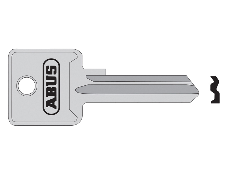 ABUS Mechanical 85/50 50mm +60 Left Hand Key Blank ABUKB02697