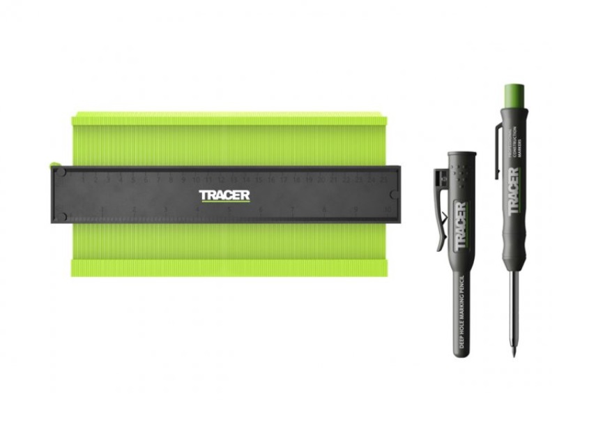 Tracer Procontour Profile Gauge & ADP2 Deep Hole Pencil - 250mm (10") - ACG2