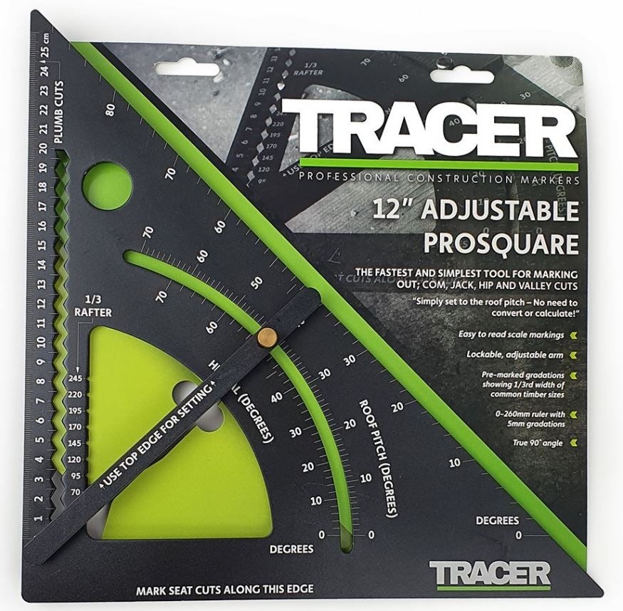 Tracer 12" Adjustable Pro Square - APS12