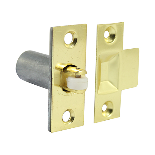 Timco 39mm - Adjustable Roller Catch - Electro Brass - TIMpac of 1