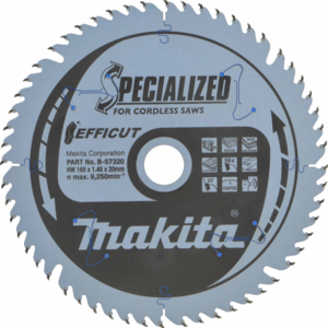 Makita Circular Saw Blade - Efficut - 165mm x 20mm x 56Th - B-57320