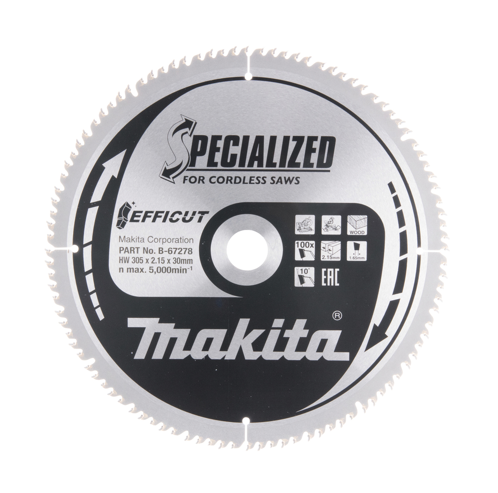 Makita Circular Saw Blade - Efficut TCT - 305mm x 30mm x 100Th - B-67278