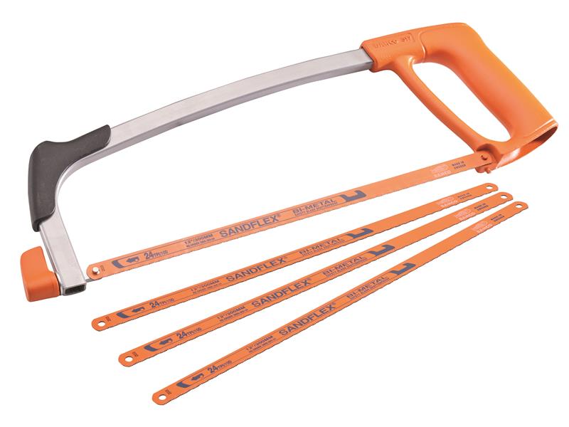 Bahco 317 Hacksaw 300mm (12in) with 3 Extra Blades Free - BAH317AV3